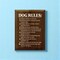 Rustic Wood Sign: 'Dog Rules' A Humorous Guide to Your Furry Friend's Privileges